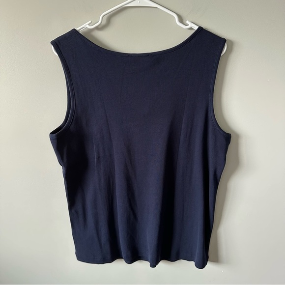 Lauren Ralph Lauren NWT Navy Blue Lace Floral Tank Top Set (2) Size 2X Y2K - Picture 7 of 14